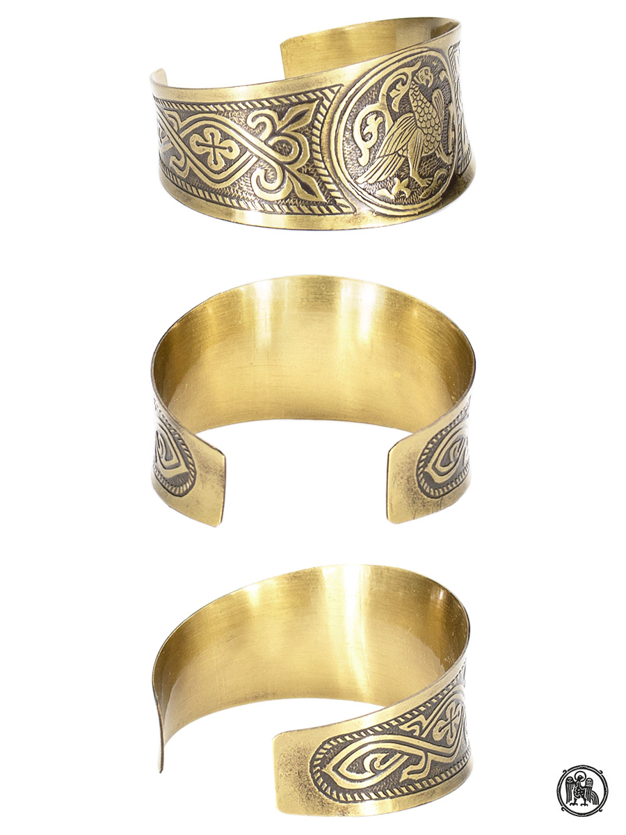 Браслет вогнутый «Суздальская птица»