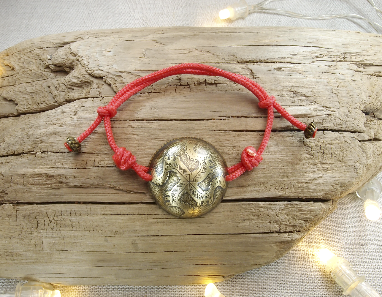 Браслет-шнурок сферический «Солнцеворот»