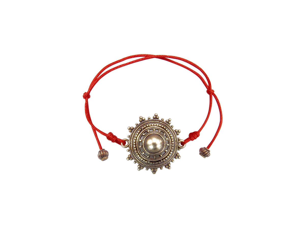 Браслет-шнурок «Солнечные зёрна»