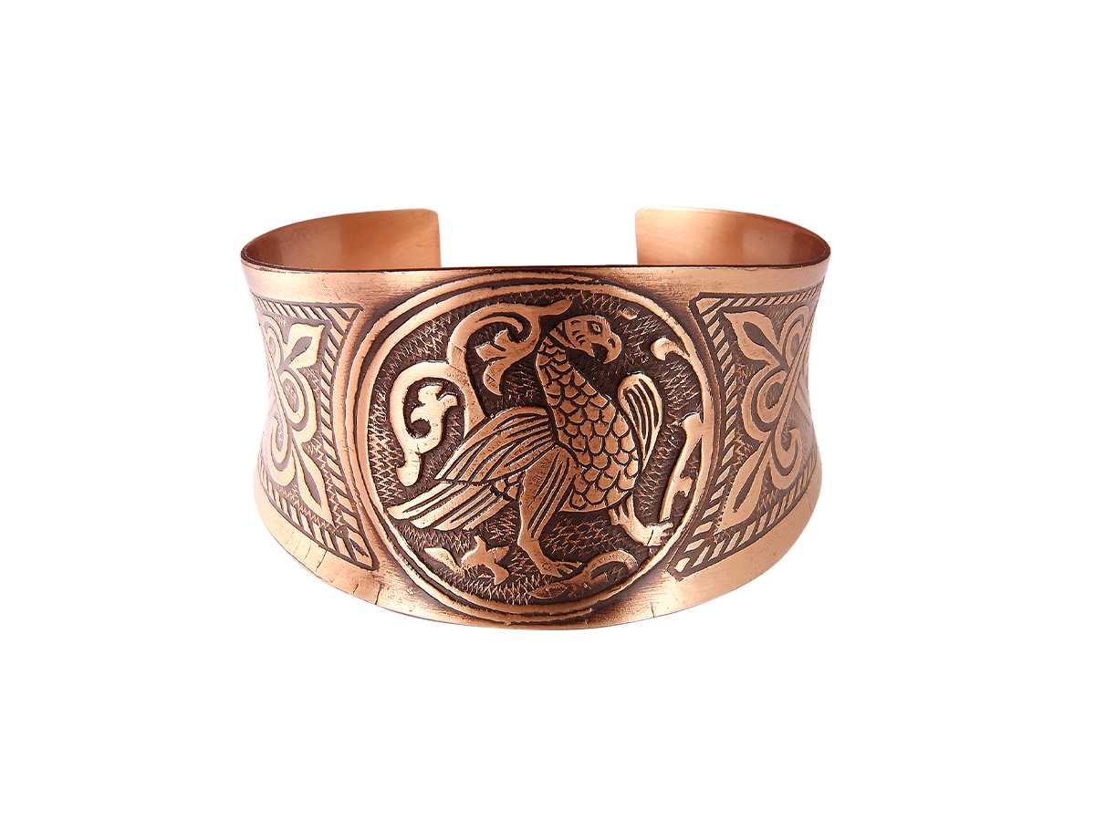 Браслет вогнутый «Суздальская птица»