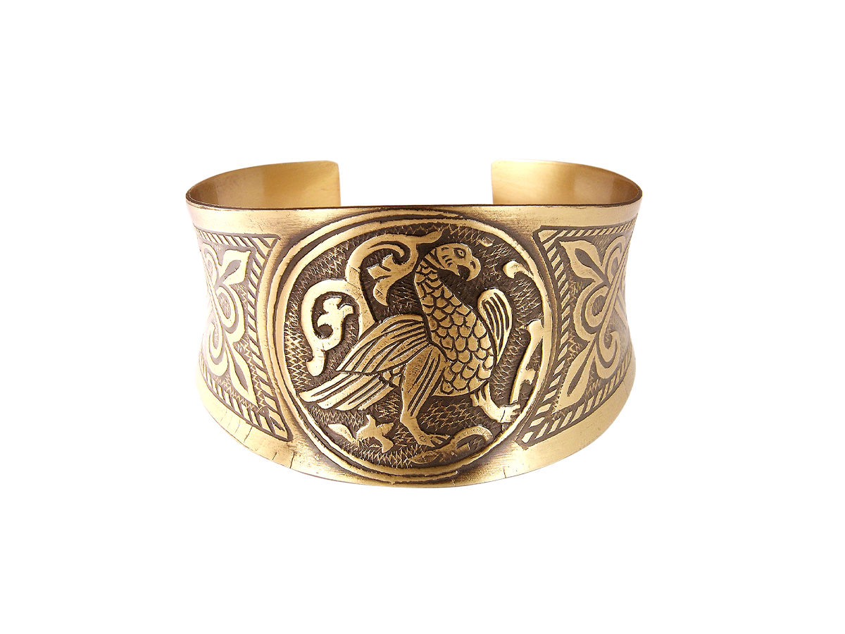 Браслет вогнутый «Суздальская птица»
