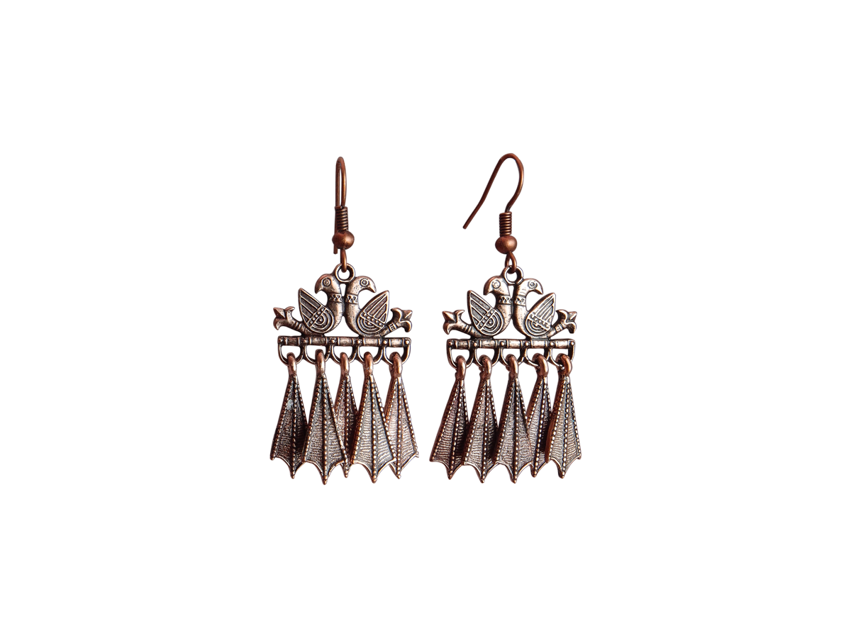 Серьги «Пара голубей»