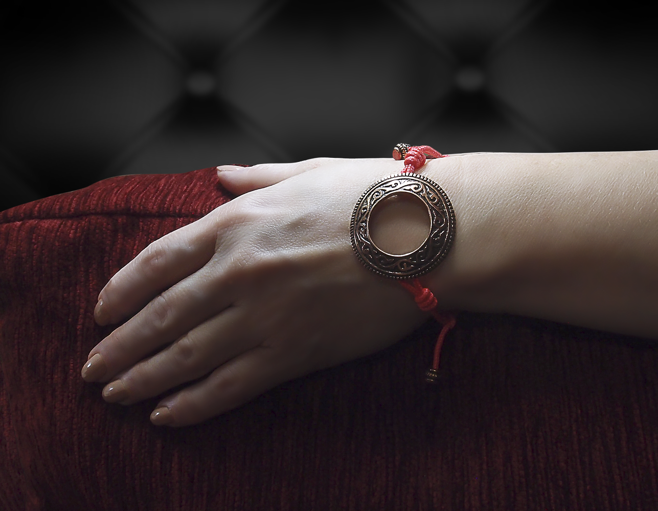 Браслет-шнурок трансформер «Новгородский кольцевидный»