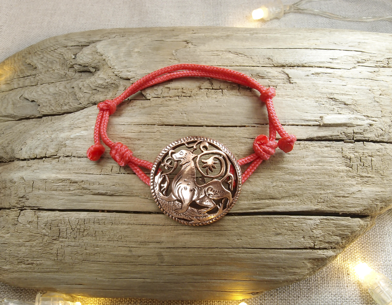 Браслет-шнурок «Суздальский лев»