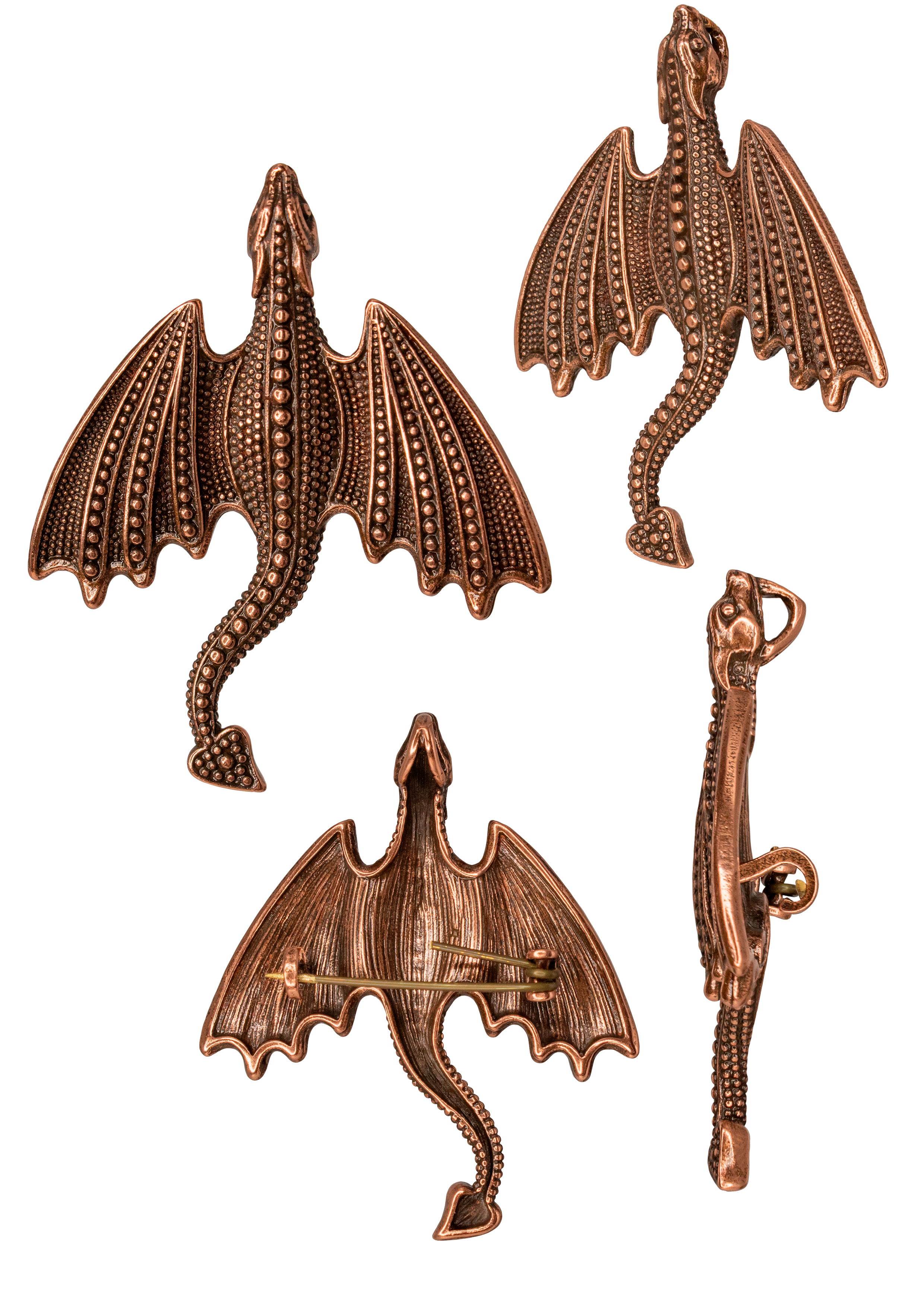 Брошь-подвеска "Летящий дракон"