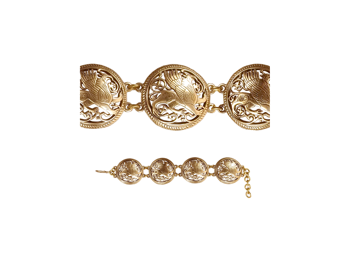 Браслет прорезной «Суздальский грифон»