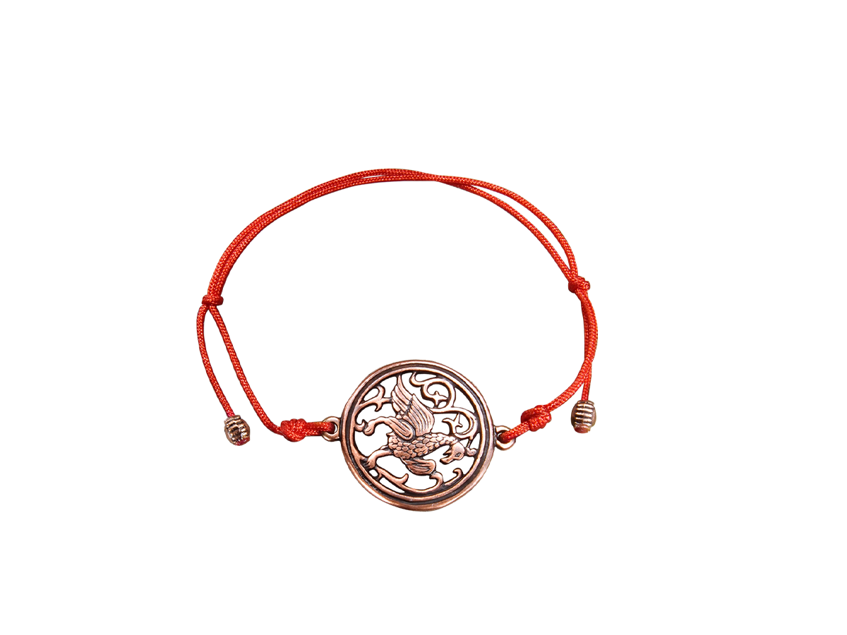 Браслет-шнурок «Суздальская птица»