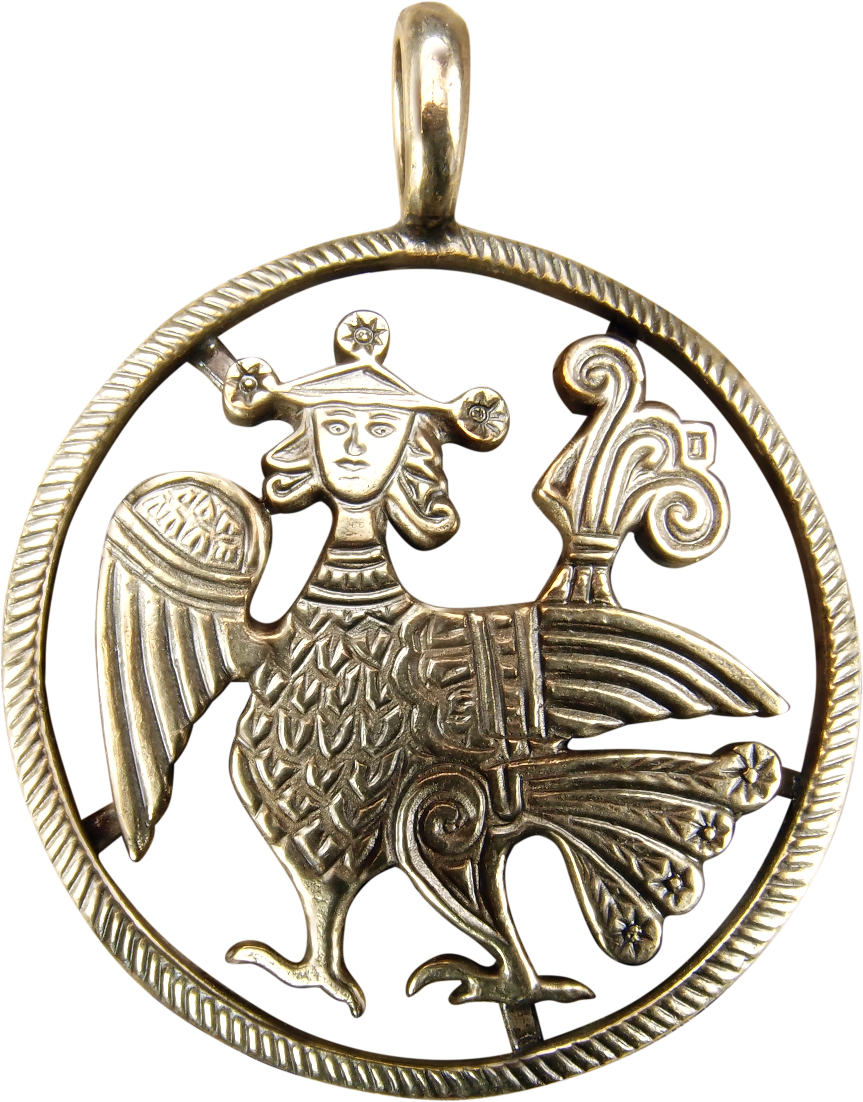 Подвеска прорезная тонкая «Алконост»