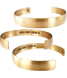 Браслет «Спаси и сохрани» узкий. Текст внутри