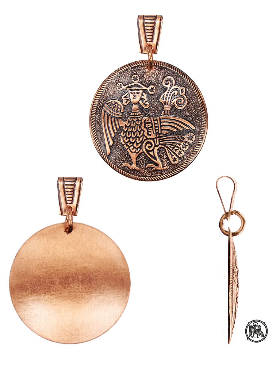 Подвеска тисненая «Алконост»