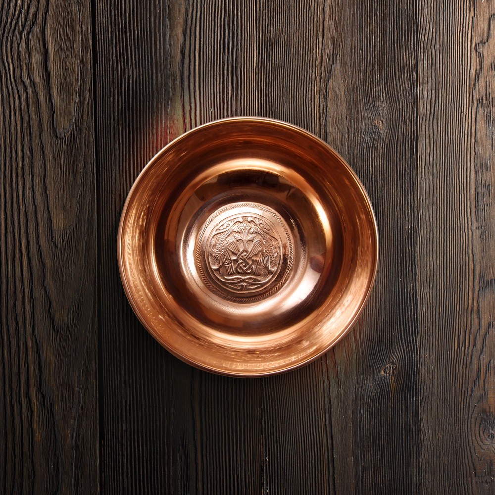 Плошка «Суздальские ястребы». Глянцевая