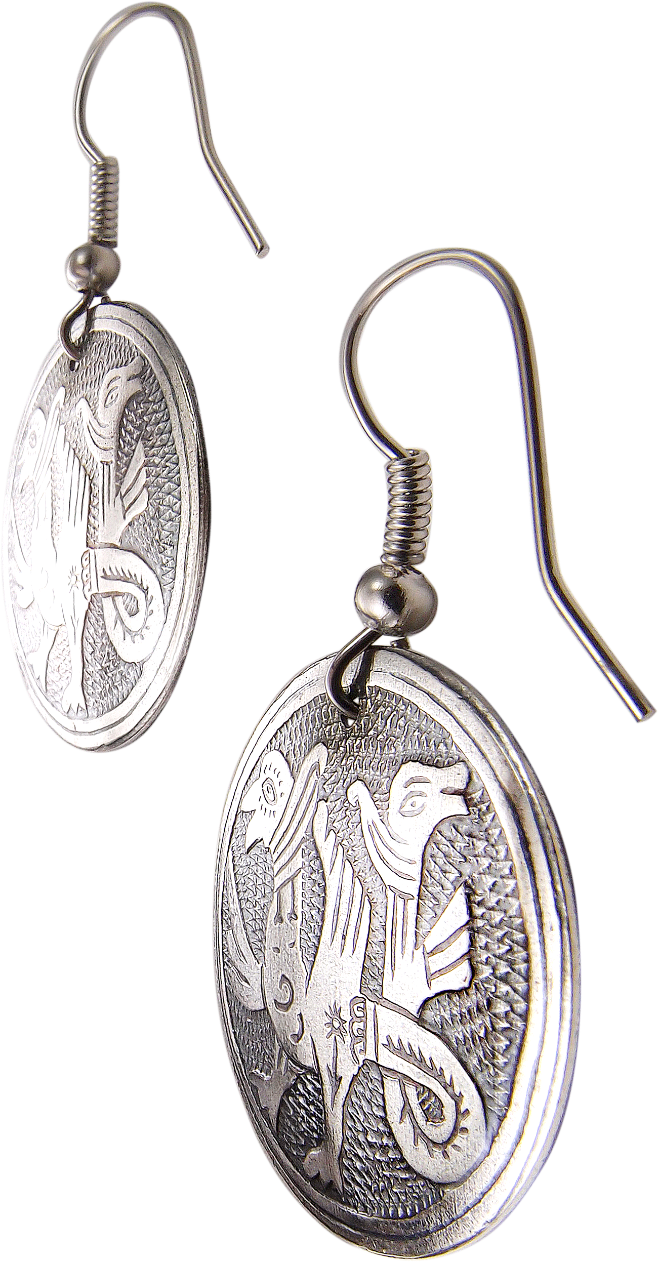 Серьги «Двуглавые грифоны»