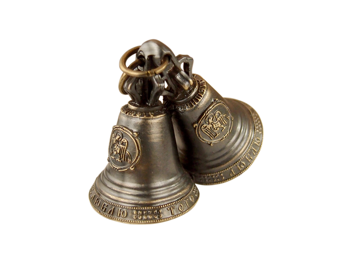 Колокольчики свадебные «Кого люблю того дарю».