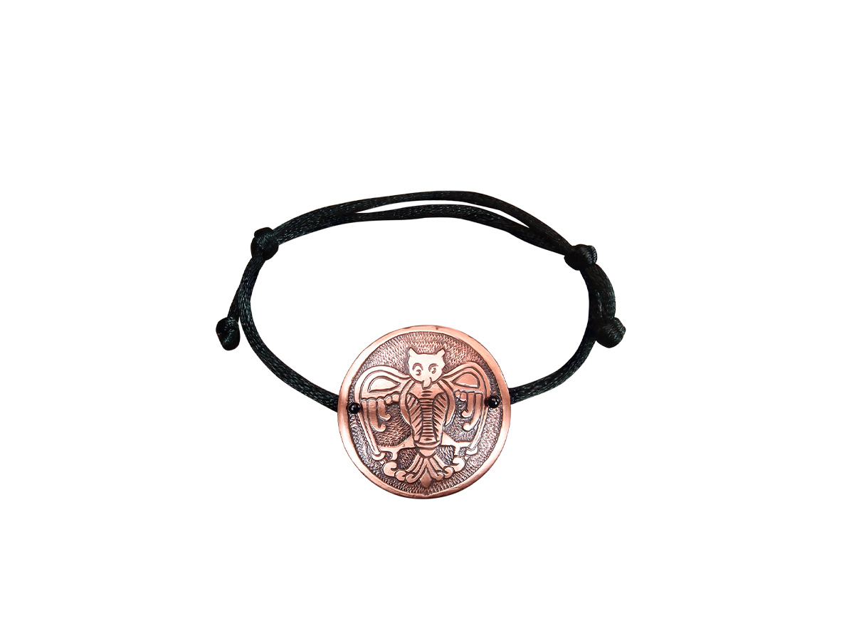 Браслет-шнурок «Сова». Тиснение