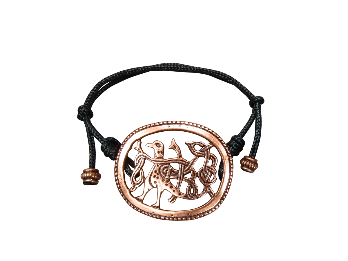 Браслет-шнурок «Птица с переплетенным хвостом»