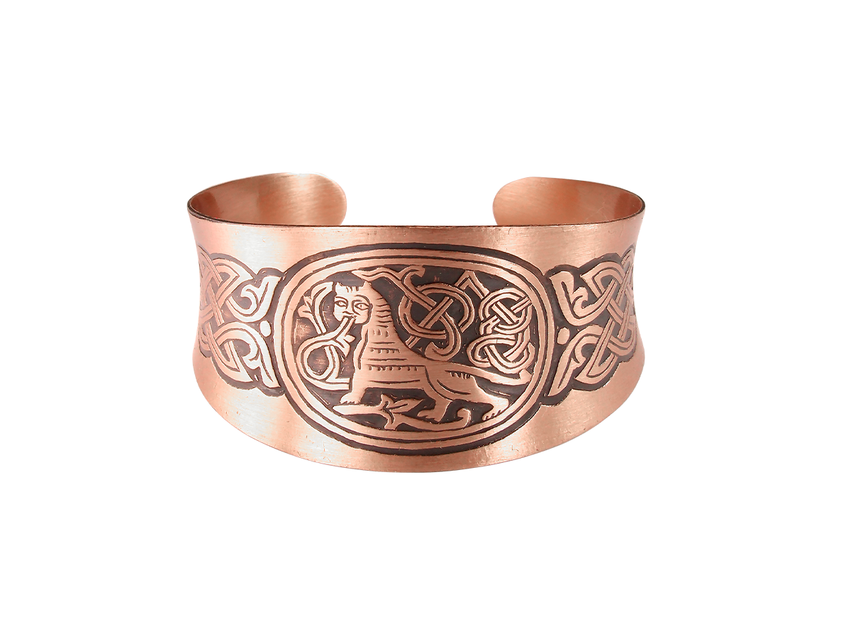 Браслет вогнутый «Царь зверей»