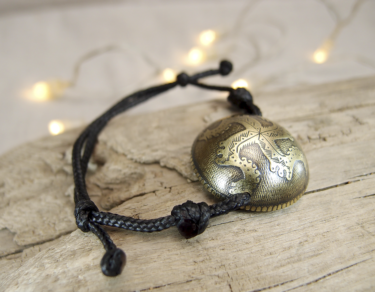 Браслет-шнурок сферический «Солнцеворот»