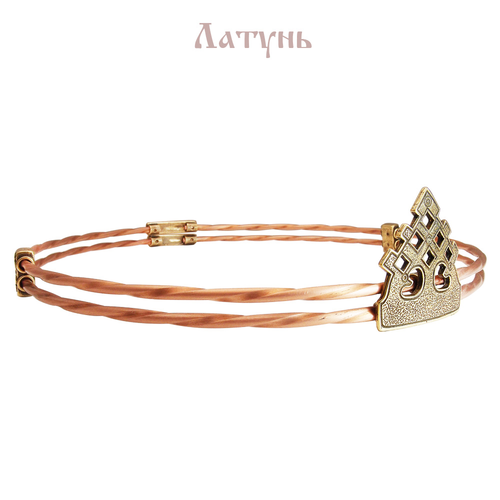 Очелье двойное витое малое «Пара оленей»