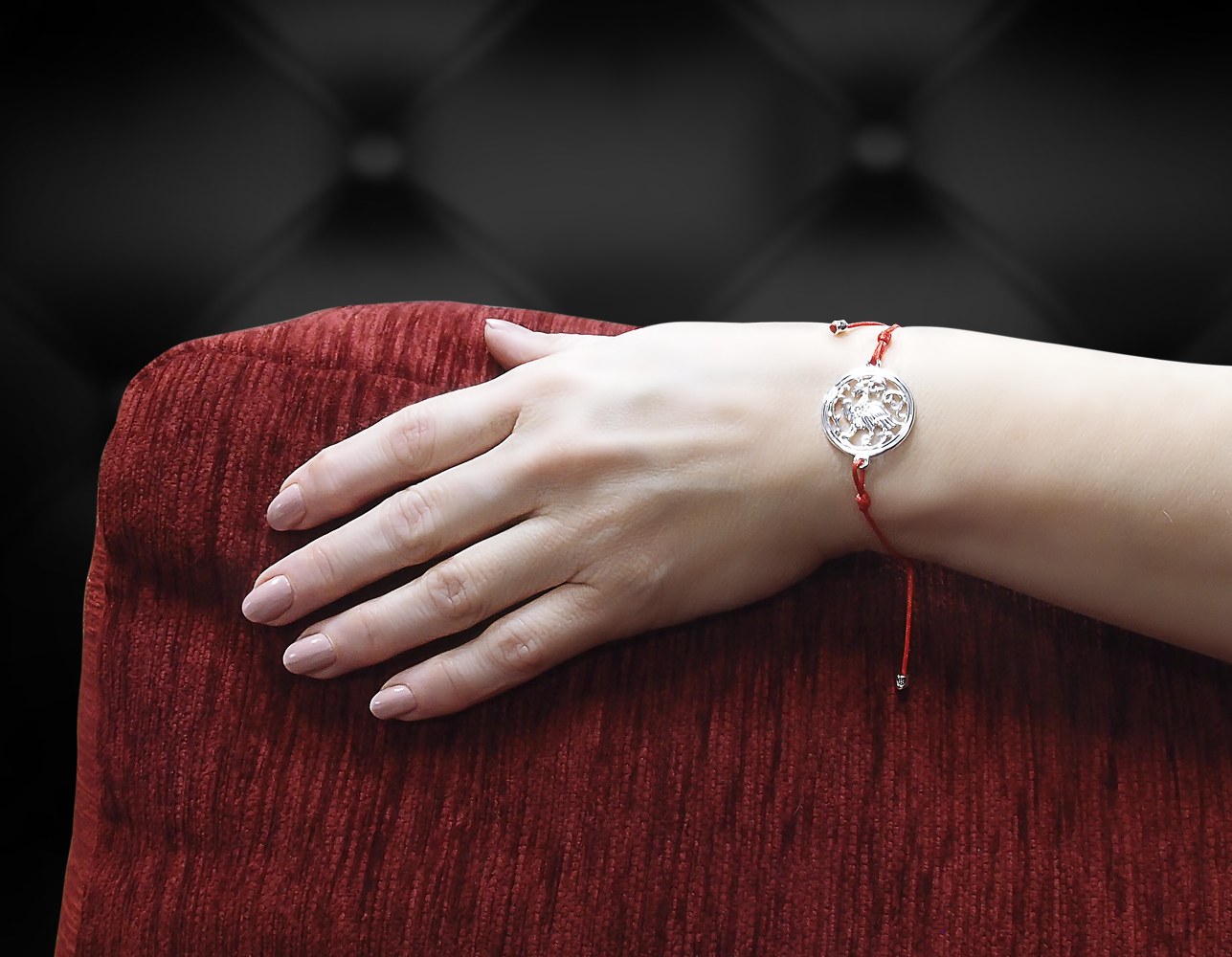 Браслет-шнурок «Суздальская птица»