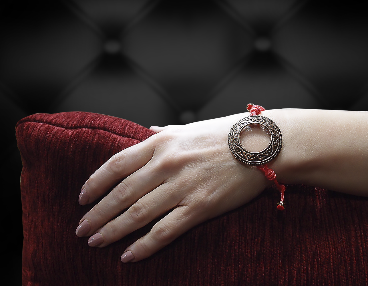 Браслет-шнурок трансформер «Новгородский кольцевидный»