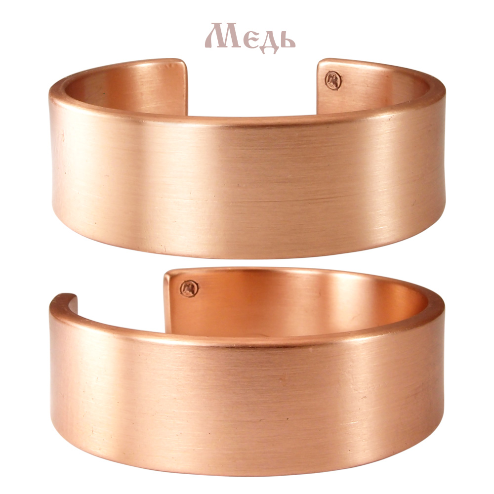 Браслет широкий прямой. Толщина 3 мм