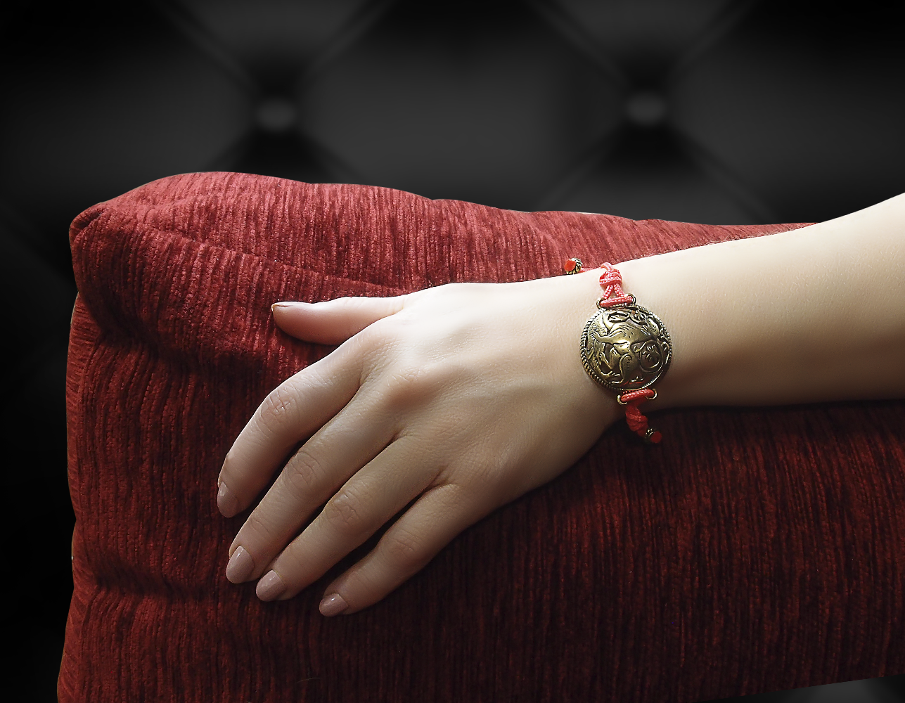 Браслет-шнурок «Суздальский лев»