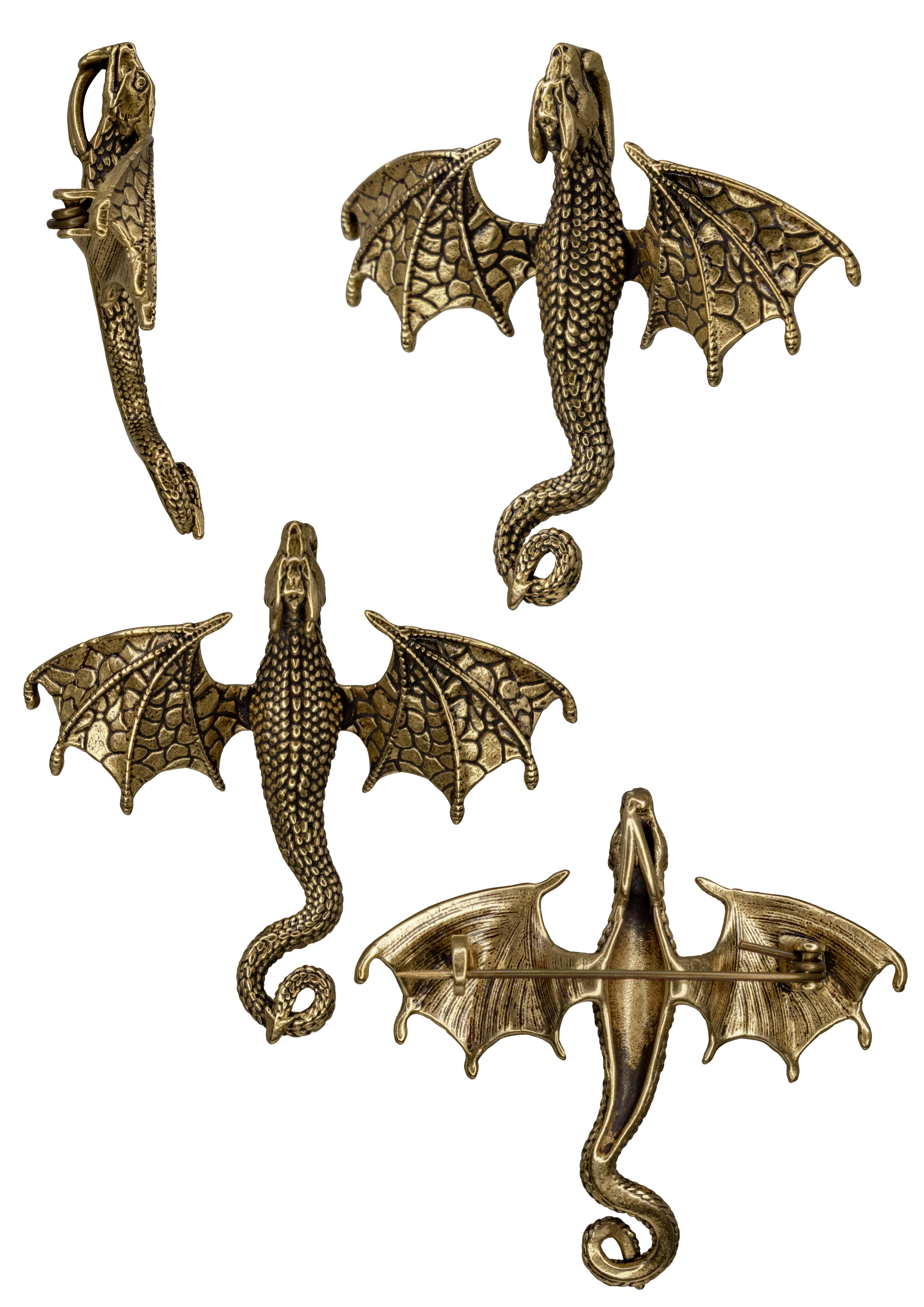 Подвеска-брошь "Дракон"