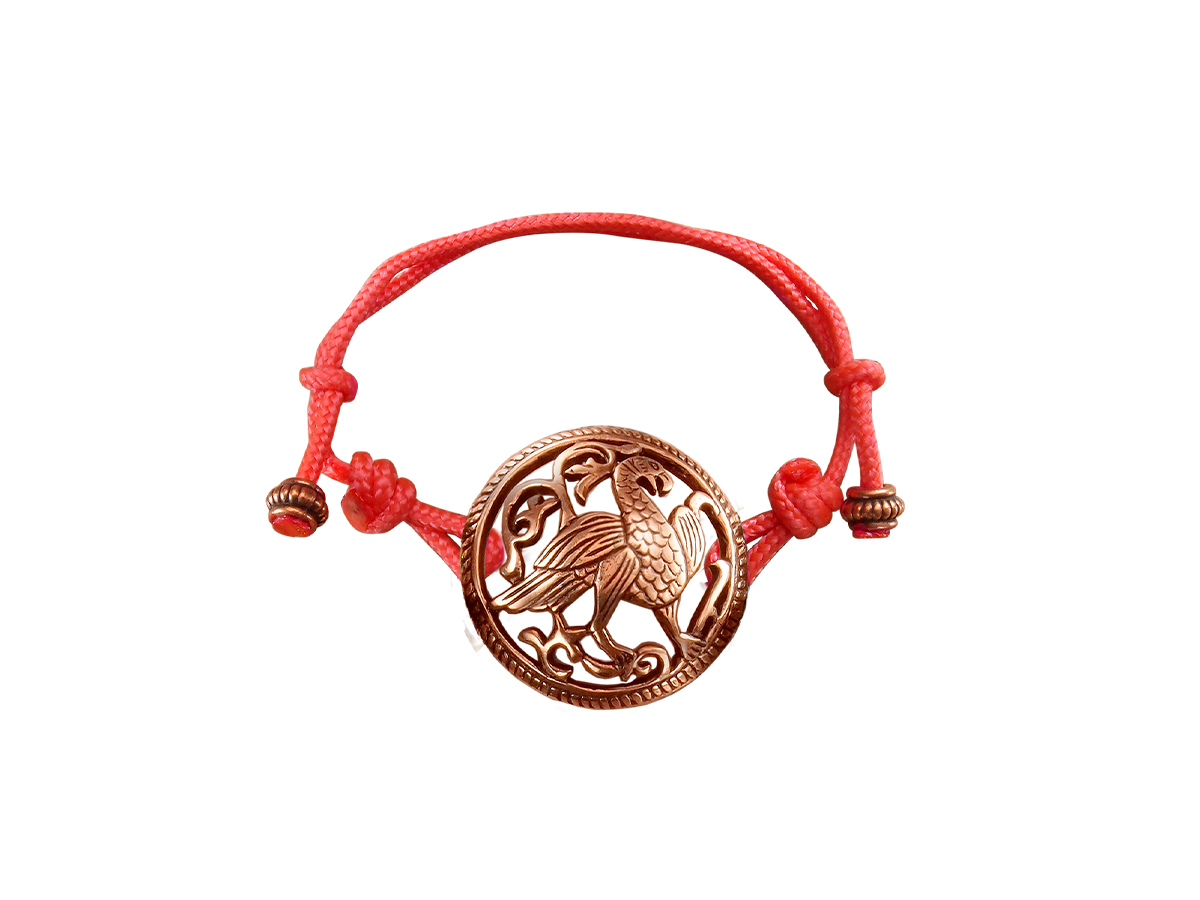 Браслет-шнурок «Суздальская птица»