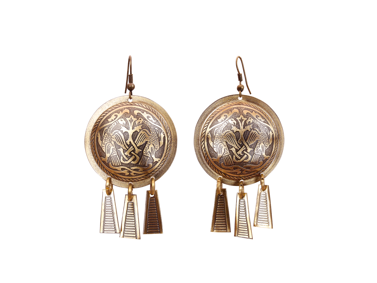 Серьги шумящие «Суздальские ястребы»