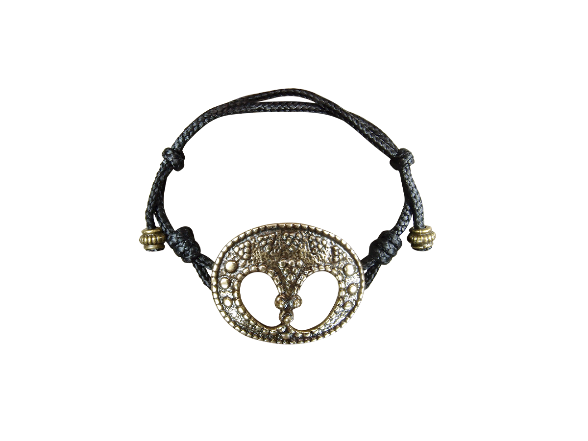 Браслет-шнурок «Замкнутая лунница»