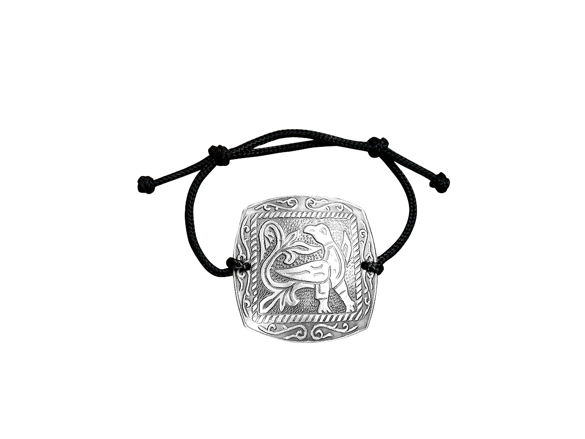 Браслет-шнурок «Жаворонок». Тиснение