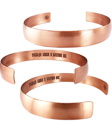 Браслет «Спаси и сохрани» узкий. Текст внутри