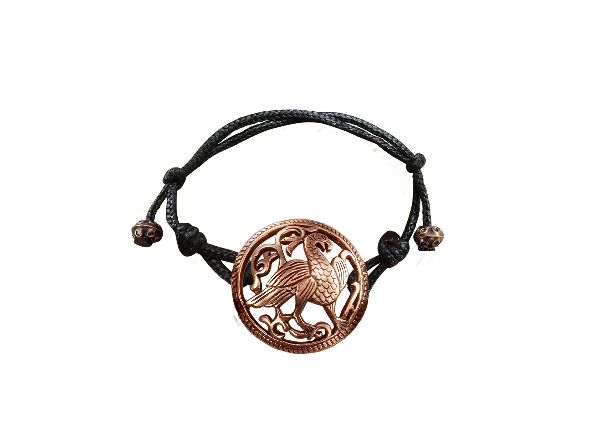 Браслет-шнурок «Суздальская птица»