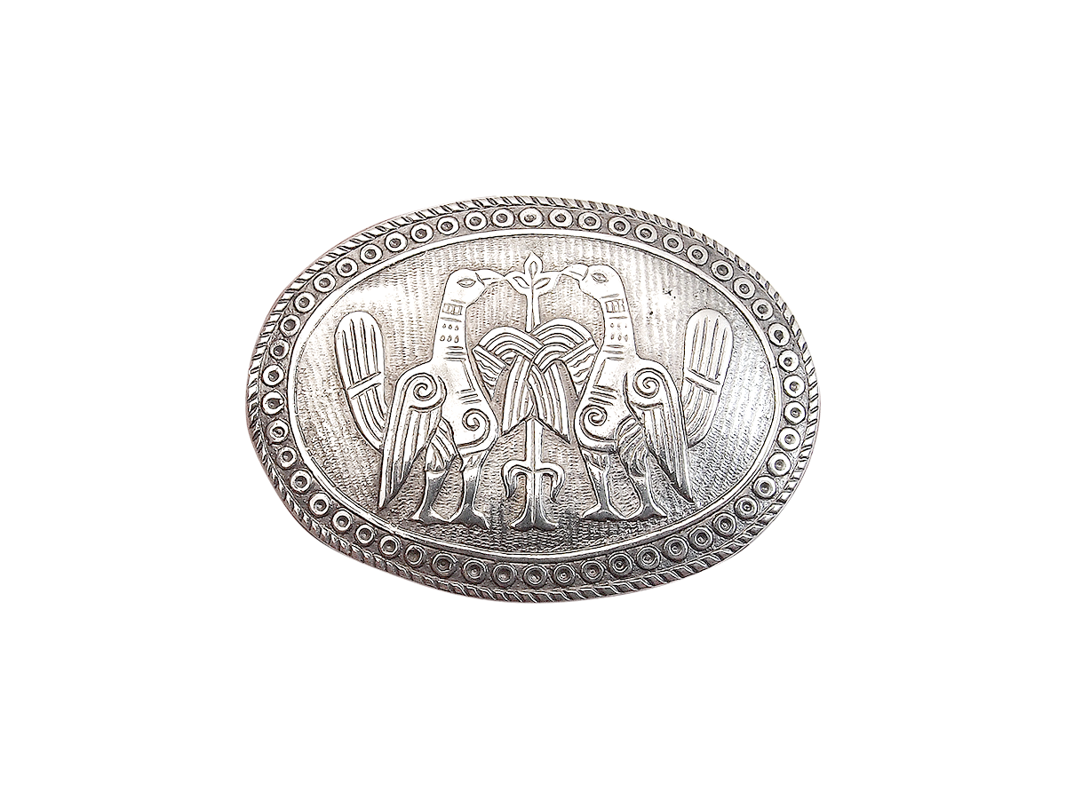 Брошь «Милующиеся голуби»