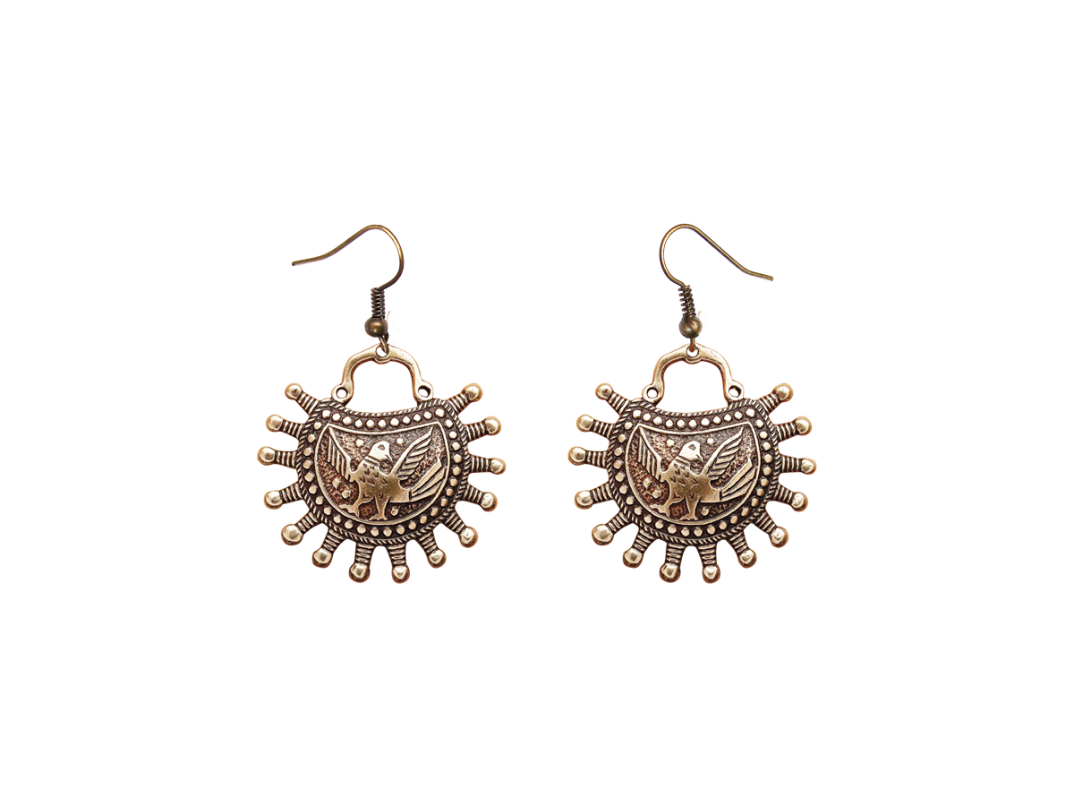 Серьги «Суздальские соколы»