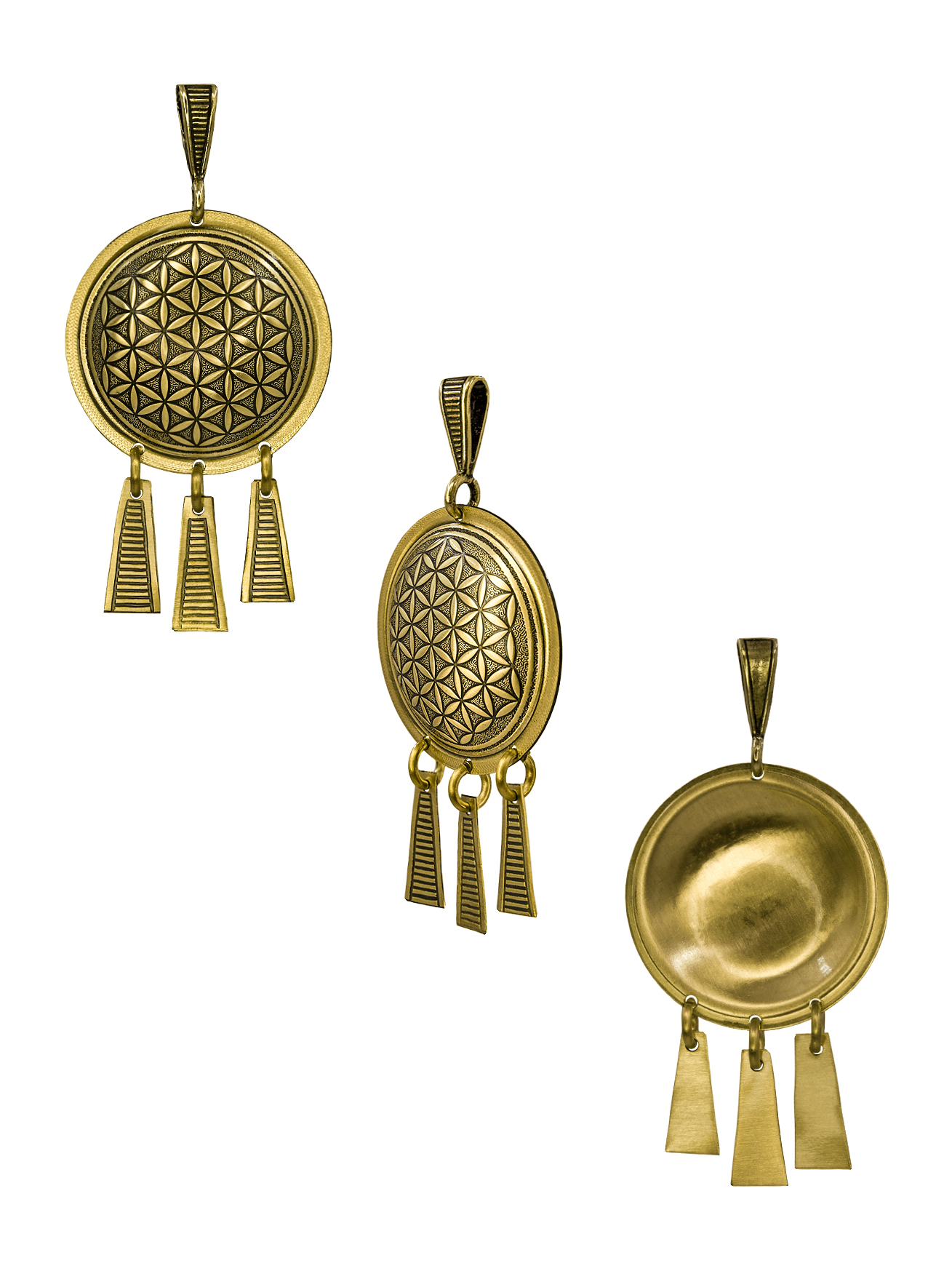 Подвеска "Цветок жизни"  с висюльками