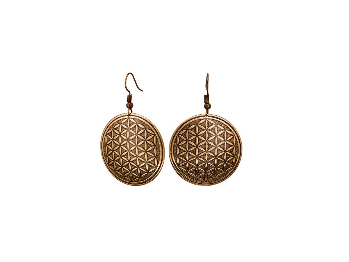 Серьги "Цветок жизни"