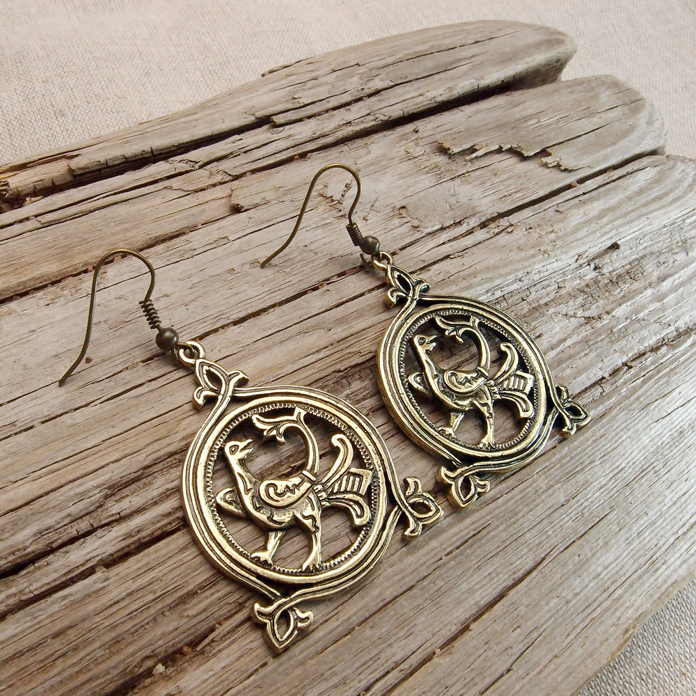 Серьги прорезные «Горлица»