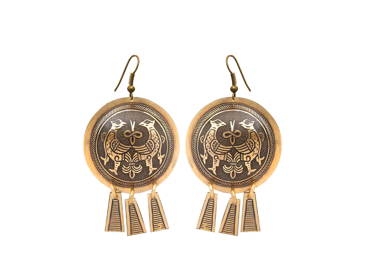 Серьги шумящие «Тереховские птицы»