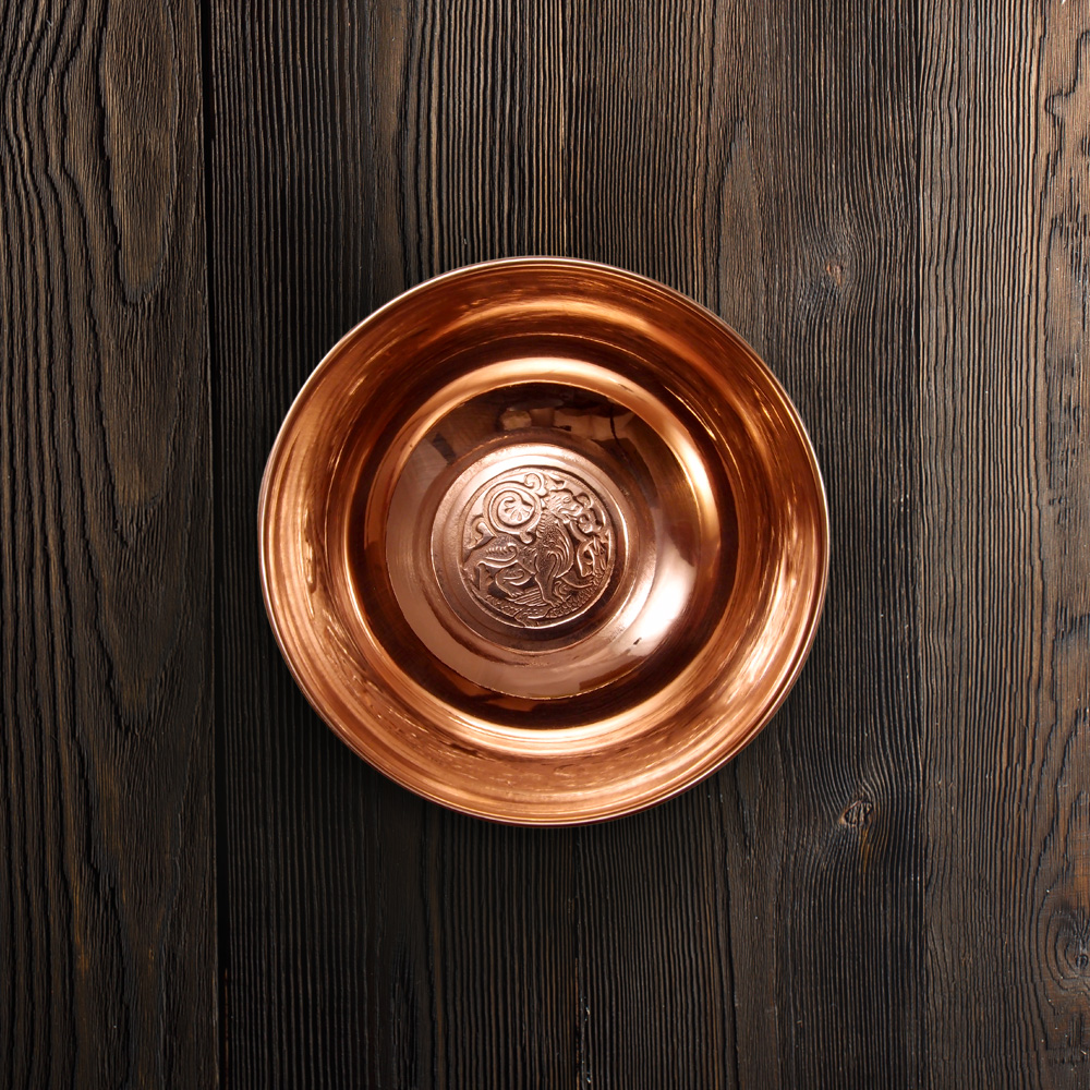 Плошка «Суздальский лев». Глянцевая