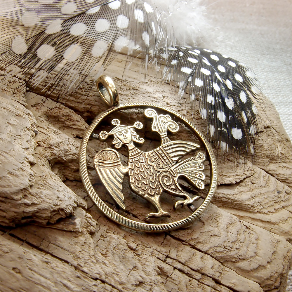 Подвеска прорезная тонкая «Алконост»