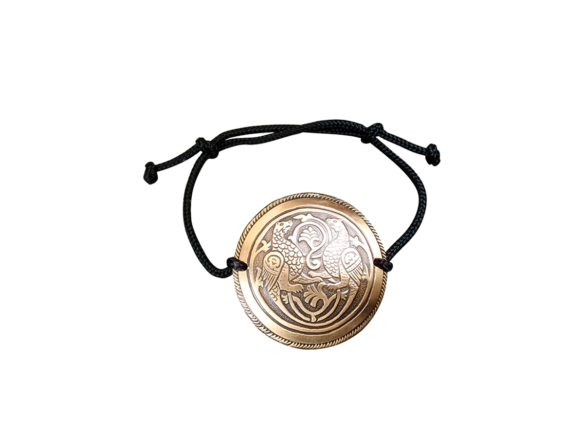 Браслет-шнурок «Симарглы». Тиснение