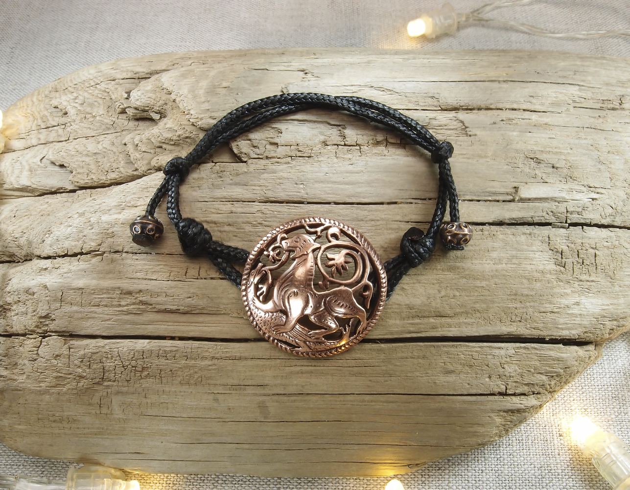 Браслет-шнурок «Суздальский лев»