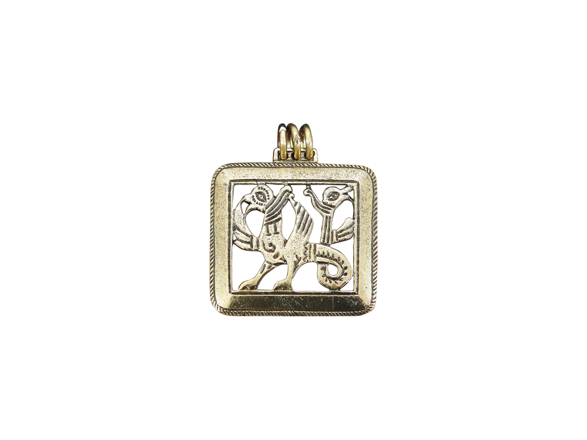 Подвеска прорезная «Двуглавый грифон»