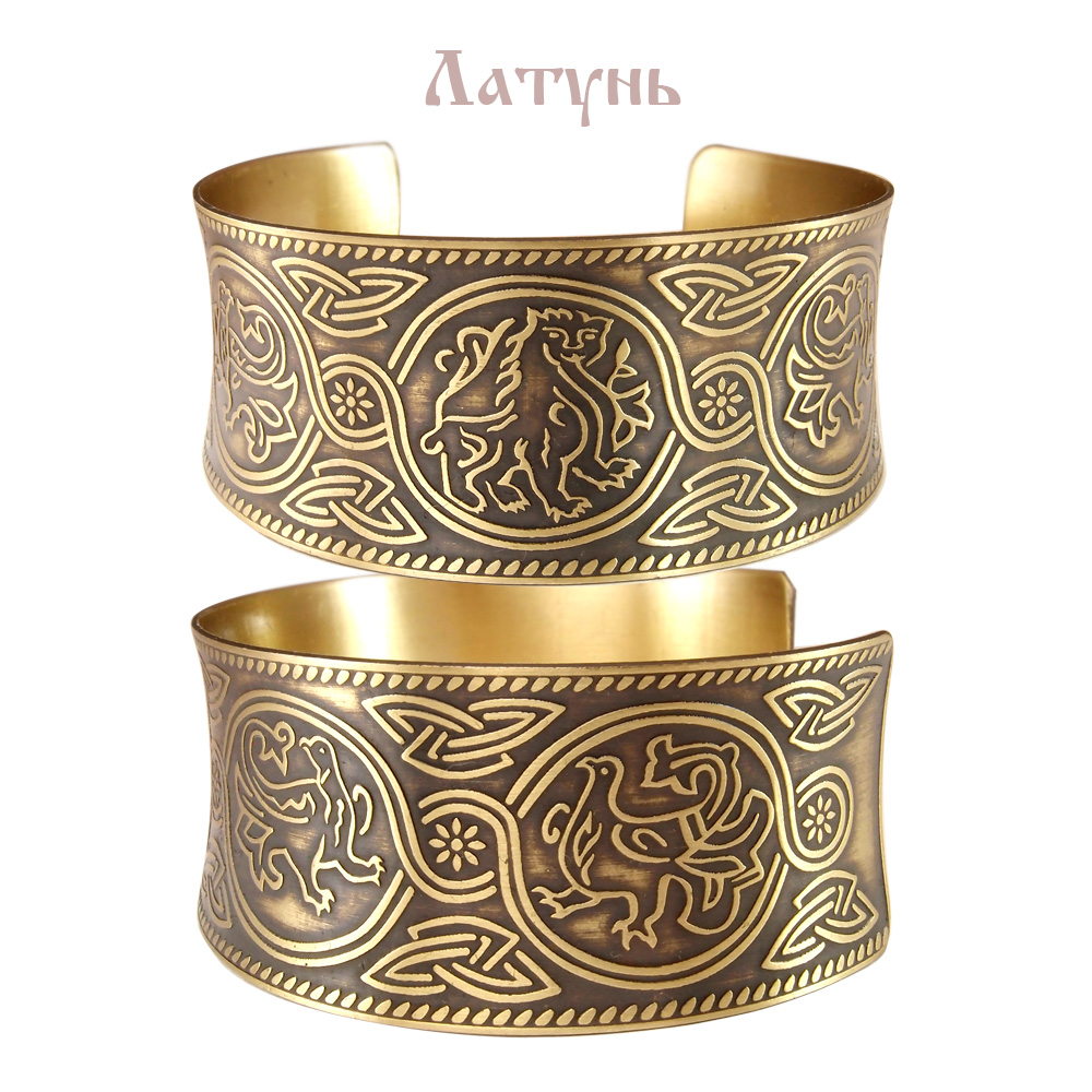 Браслет вогнутый «Былина»