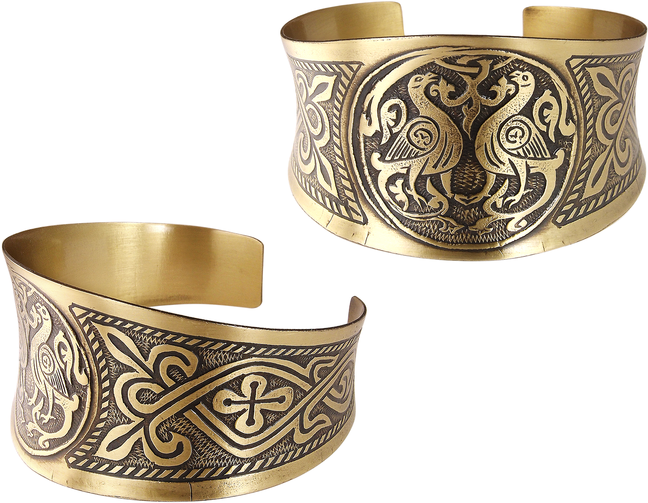 Браслет вогнутый «Cуздальские голуби»