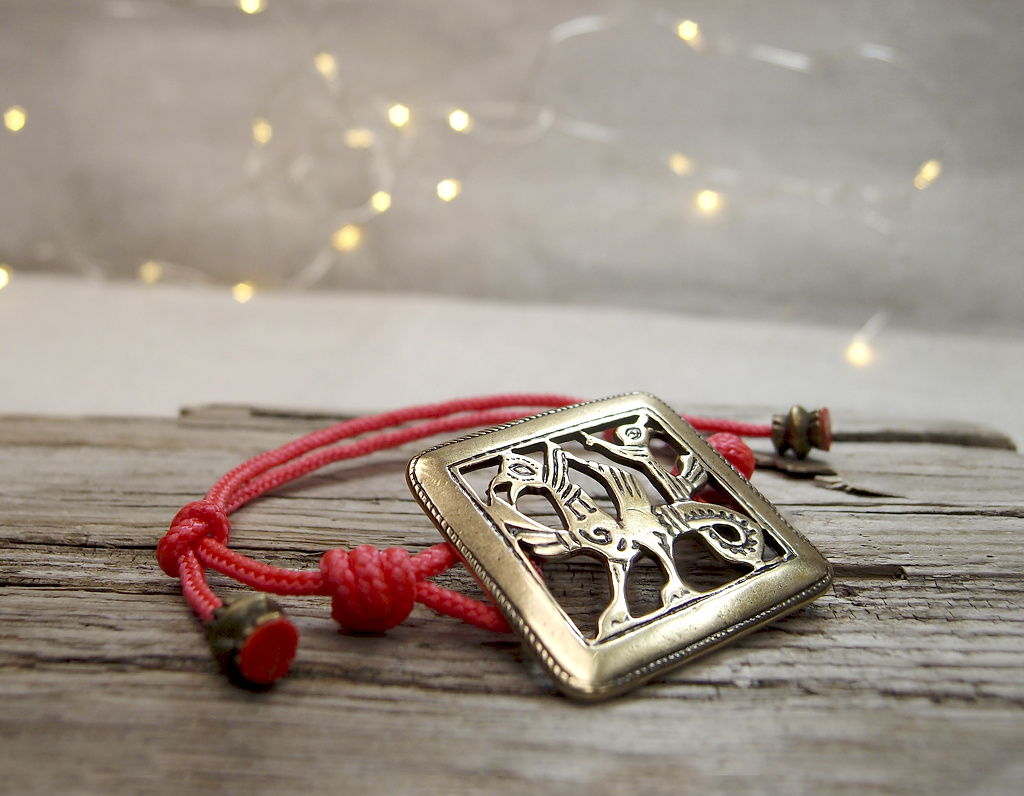 Браслет-шнурок «Двуглавый грифон»