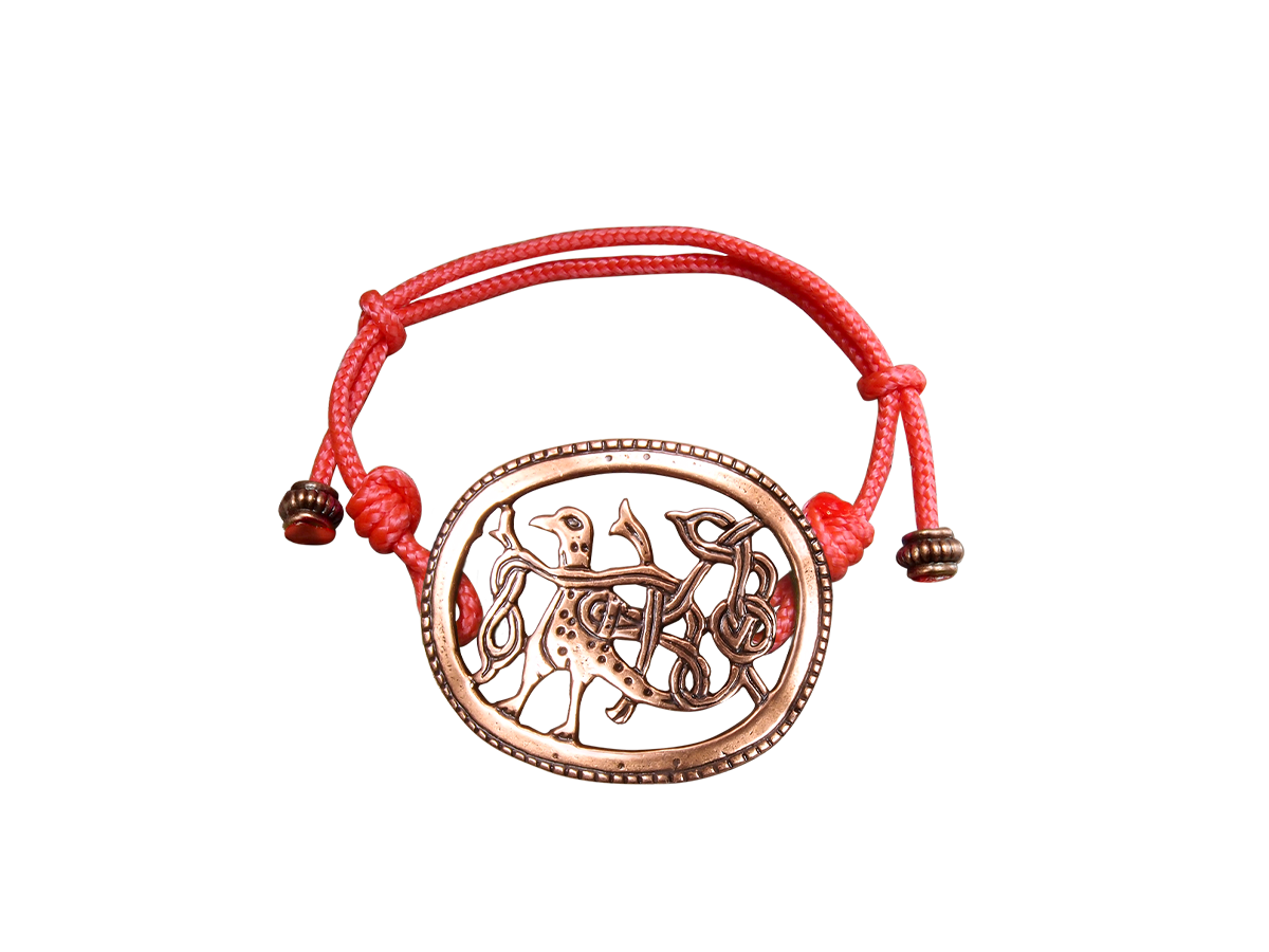 Браслет-шнурок «Птица с переплетенным хвостом»