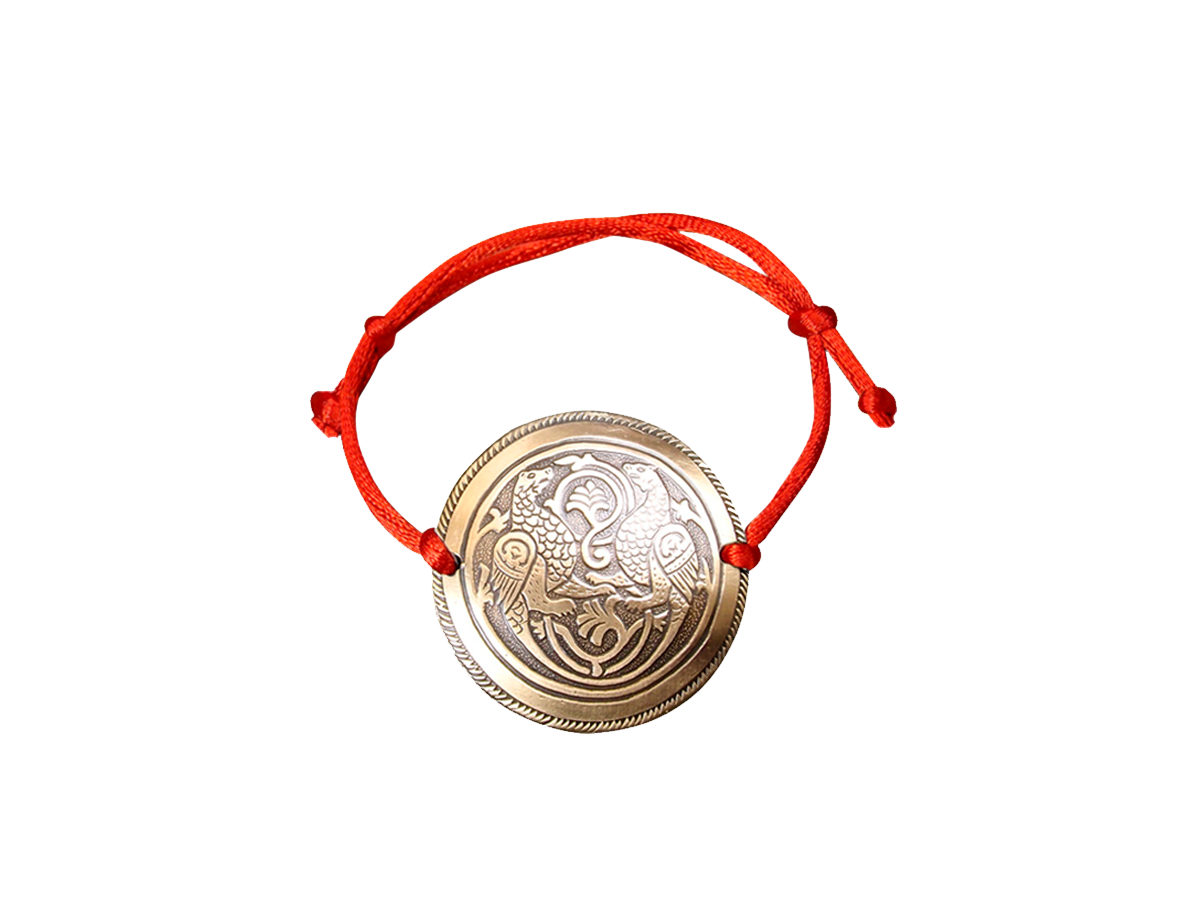 Браслет-шнурок «Симарглы». Тиснение