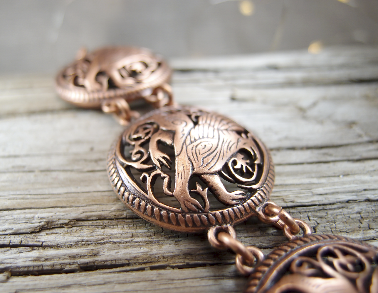 Браслет прорезной «Суздальский грифон»